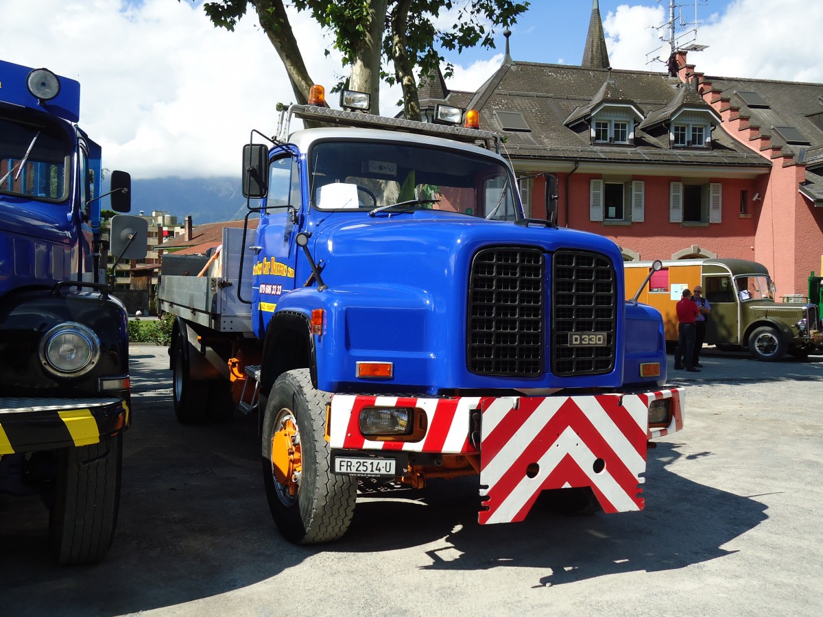 (145'389) - Barras, Martigny - FR 2514 U - Saurer am 22. Juni 2013 in Aigle, Saurertreffen