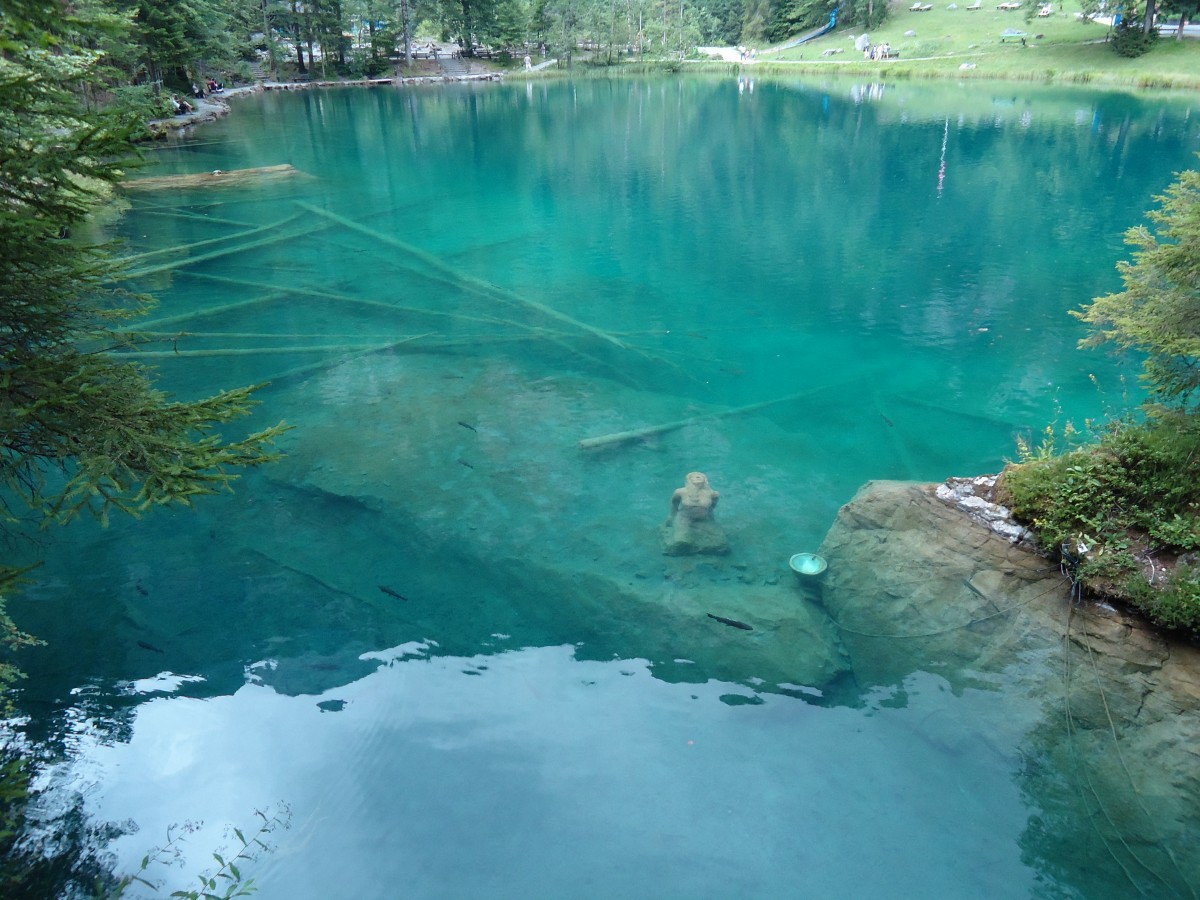(146'186) - Steinfrau im Blausee am 3. August 2013