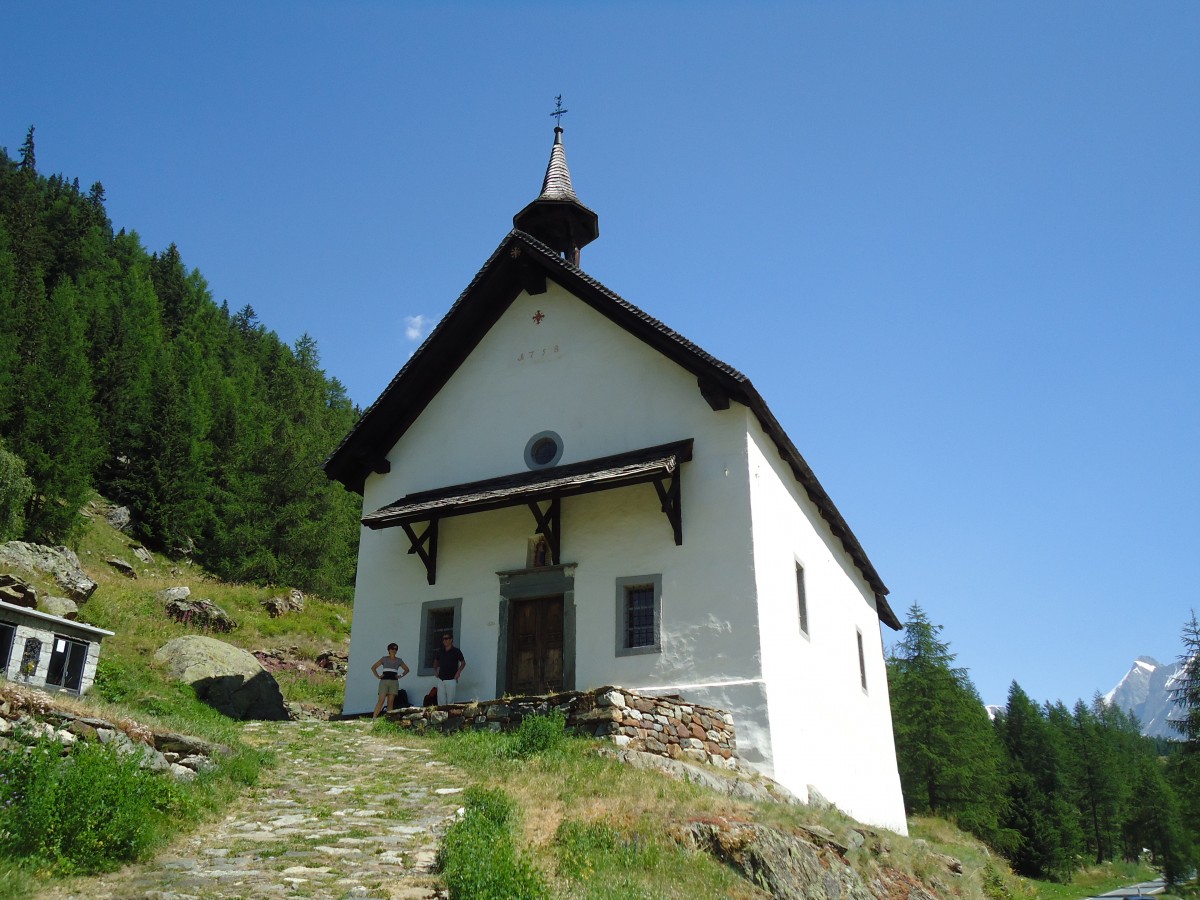 (146'244) - Kapelle K�hmad bei Blatten im L�tschental am 5. August 2013