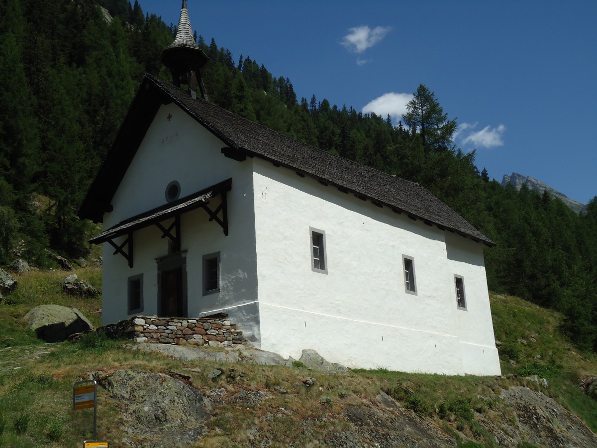 (146'245) - Kapelle K�hmad bei Blatten im L�tschental am 5. August 2013
