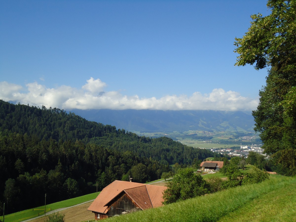 (146'294) - Aussicht auf die Stockhornkette am 11. August 2013 von unter den Linden bei Steffisburg
