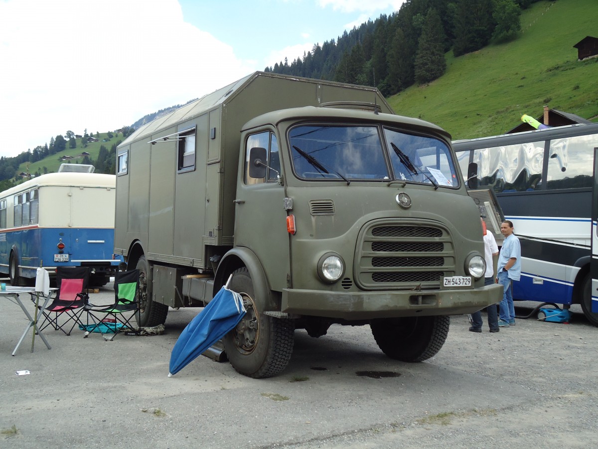 (146'358) - ZH 543'729 - Steyr am 17. August 2013 in Lenk, Metschbahnen