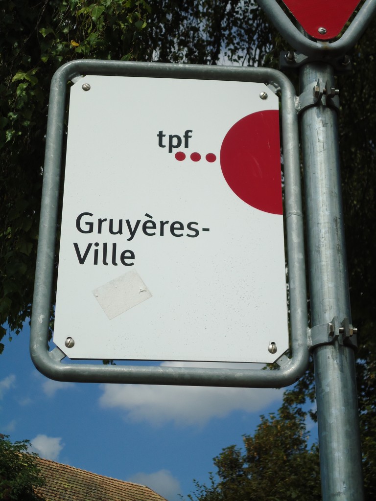 (146'516) - TPF-Haltestelle - Gruy�res, Gruy�res-Ville - am 26. August 2013