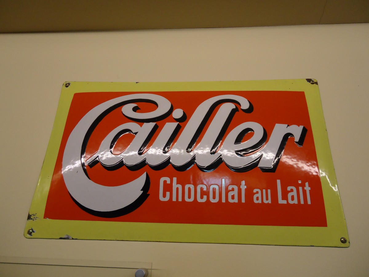 (146'530) - Cailler-Schild am 26. August 2013 in Broc, Nestl�