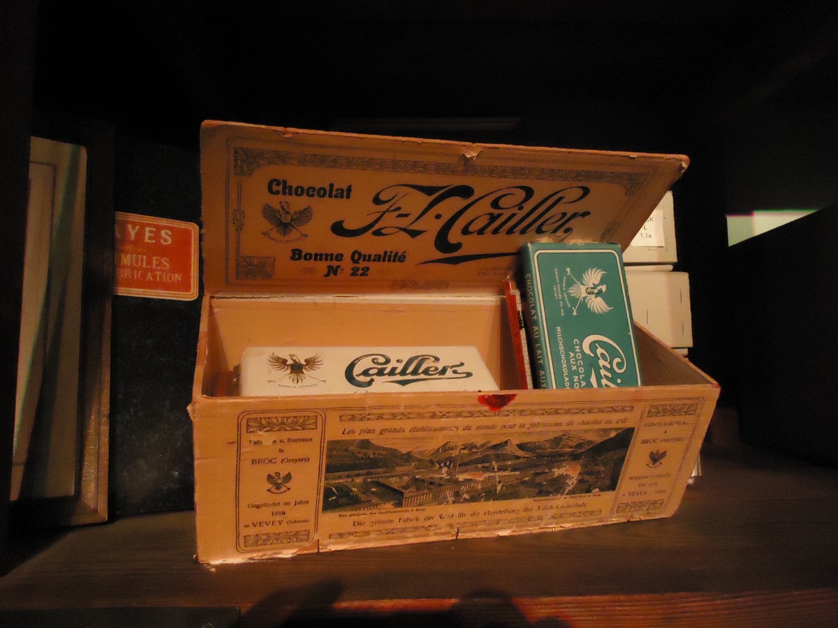 (146'535) - Alte Schokolade-Tafeln am 26. August 2013 in Broc, Nestl�