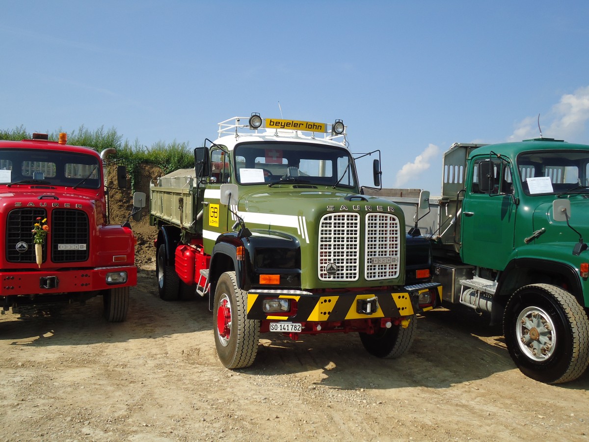 (146'614) - Beyeler, Lohn - SO 141'782 - Saurer am 31. August 2013 in Niederbipp, Saurertreffen