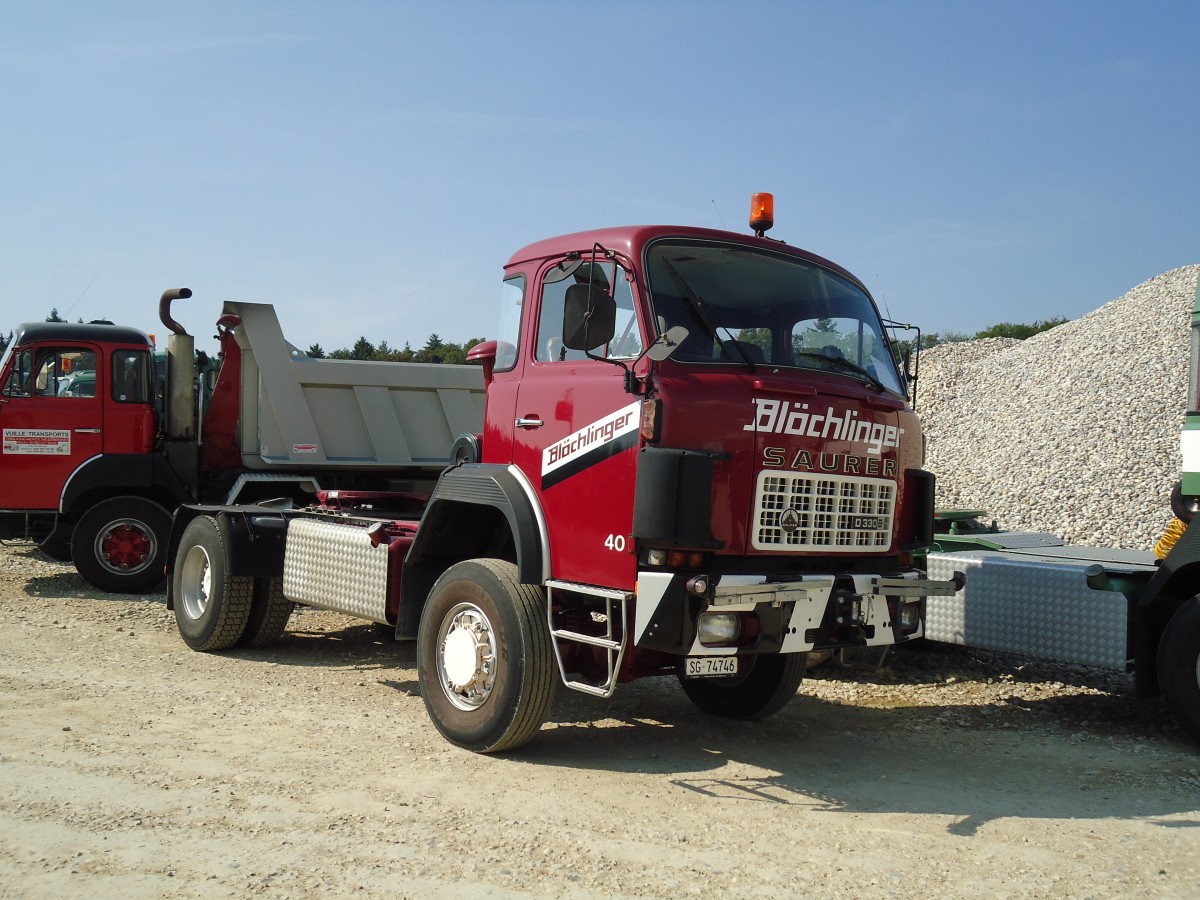 (146'623) - Bl�chlinger, Neuhaus - Nr. 40/SG 74'746 - Saurer am 31. August 2013 in Niederbipp, Saurertreffen