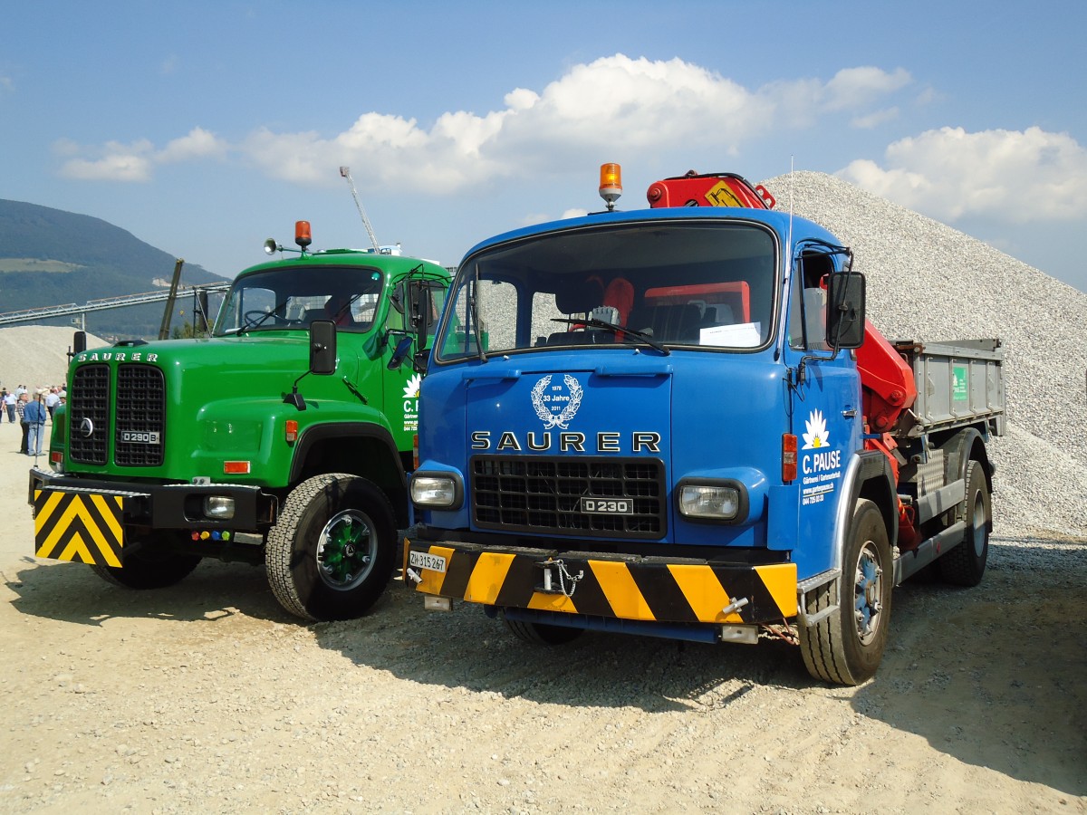(146'625) - Pause, Horgen - ZH 315'267 - Saurer am 31. August 2013 in Niederbipp, Saurertreffen