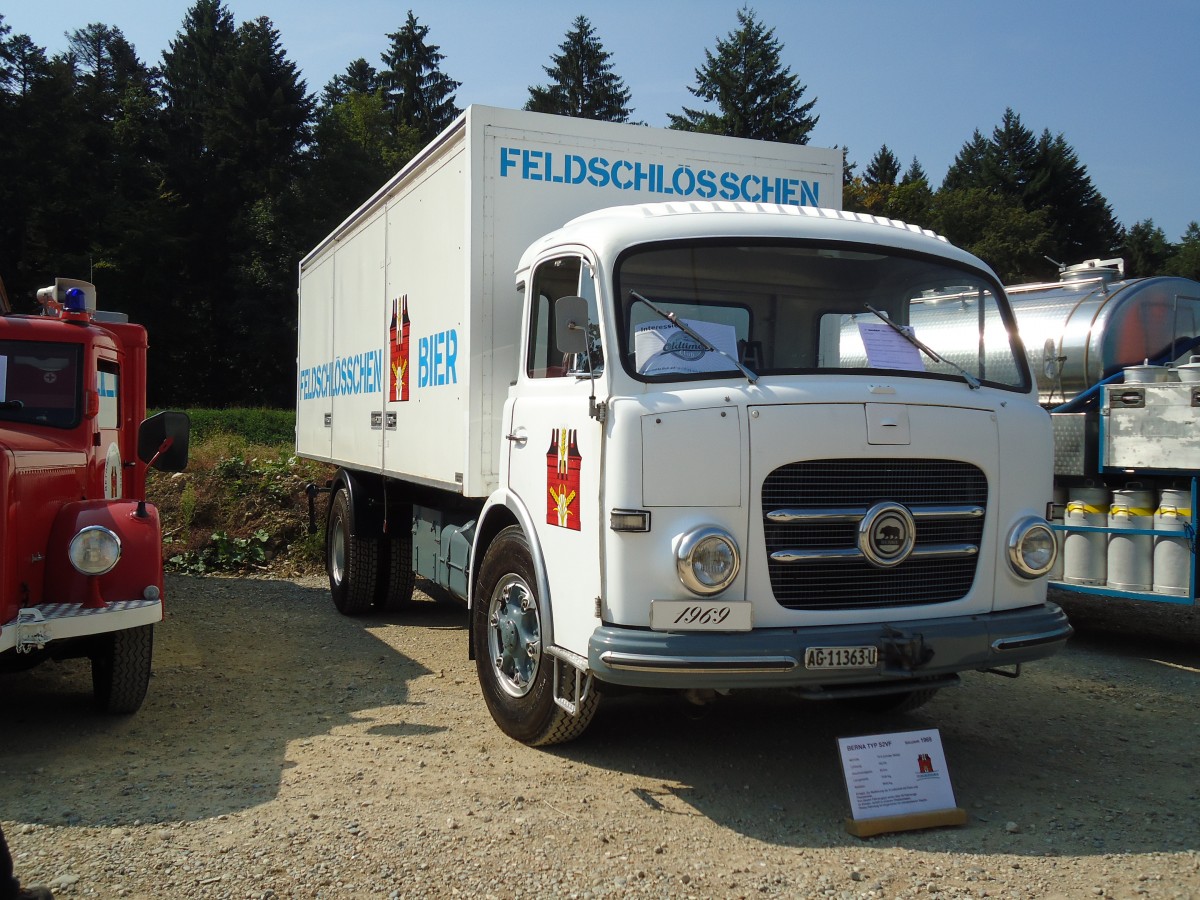 (146'643) - Feldschl�sschen - AG 11'363 U - Berna am 31. August 2013 in Niederbipp, Saurertreffen