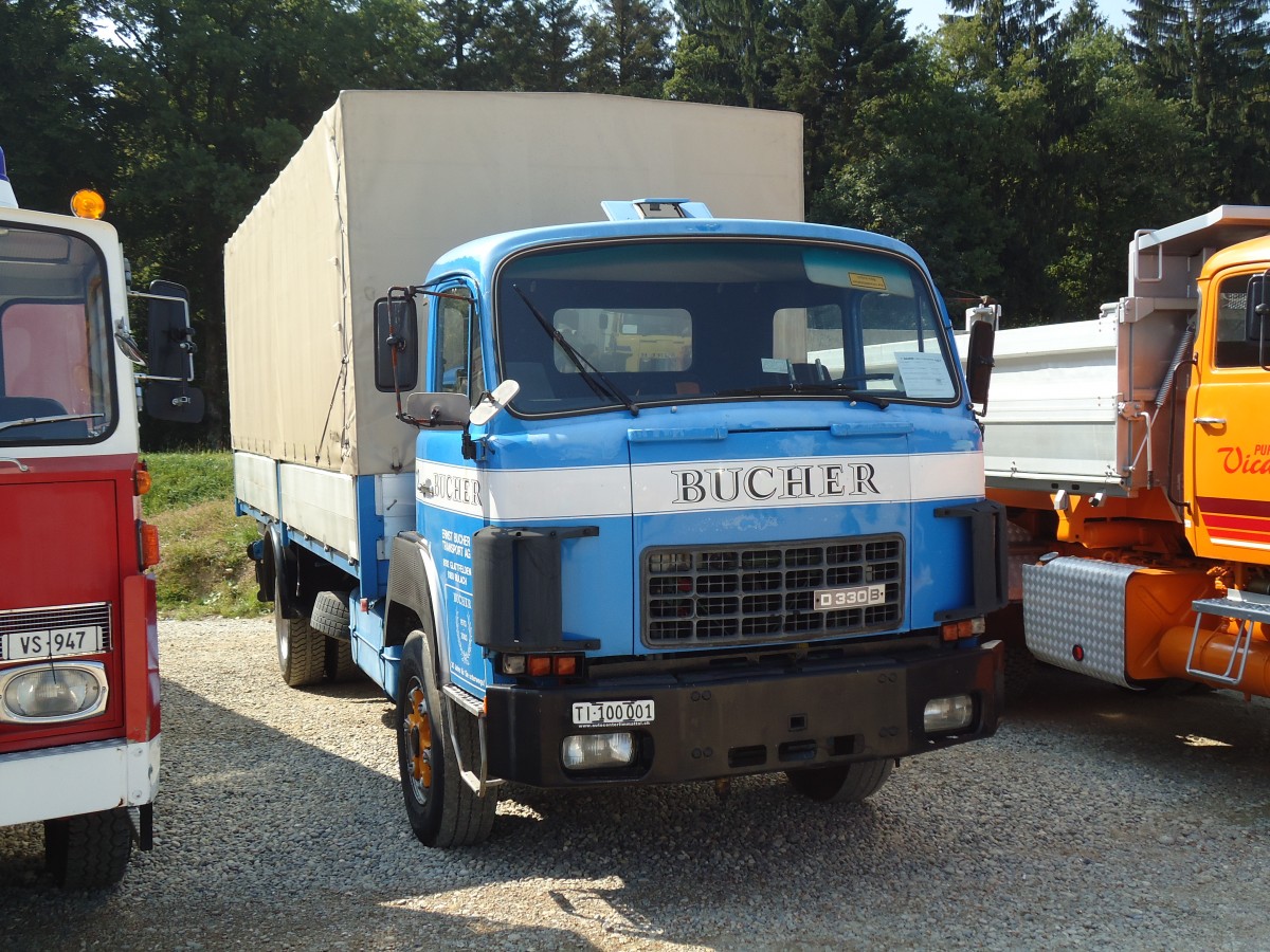 (146'647) - Bucher, Z�rich - TI 100'001 - Saurer am 31. August 2013 in Niederbipp, Saurertreffen