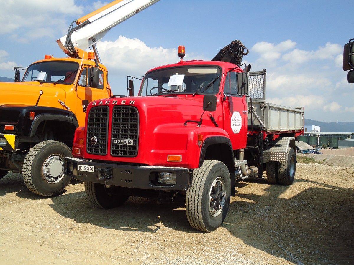 (146'656) - Neukomm, Sornetan - BE 53'791 - Saurer am 31. August 2013 in Niederbipp, Saurertreffen
