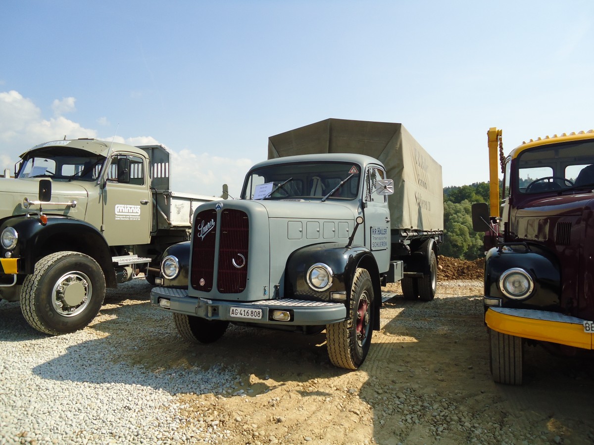 (146'670) - Haller, Schlieren - AG 416'808 - Saurer am 31. August 2013 in Niederbipp, Saurertreffen