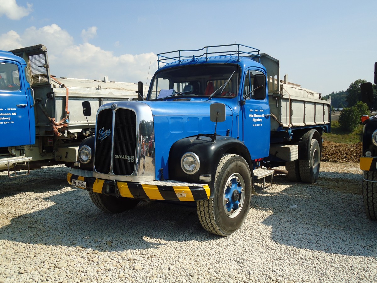 (146'671) - B�hlmann, Riggisberg - BE 69'154 - Saurer am 31. August 2013 in Niederbipp, Saurertreffen