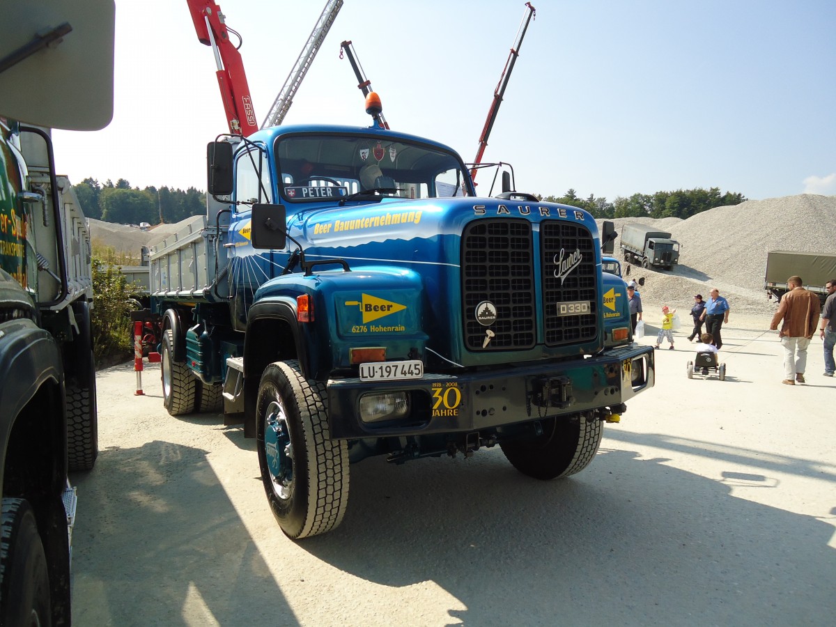 (146'690) - Beer, Hohenrain - LU 197'445 - Saurer am 31. August 2013 in Niederbipp, Saurertreffen