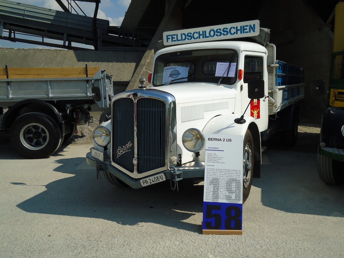 (146'698) - Feldschl�sschen - FR 2408 U - Berna am 31. August 2013 in Niederbipp, Saurertreffen