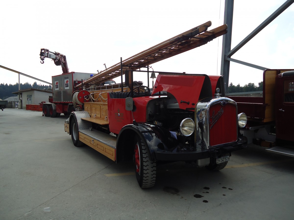 (146'729) - Flughafen, Z�rich - ZH 247'826 - Saurer am 31. August 2013 in Niederbipp, Saurertreffen