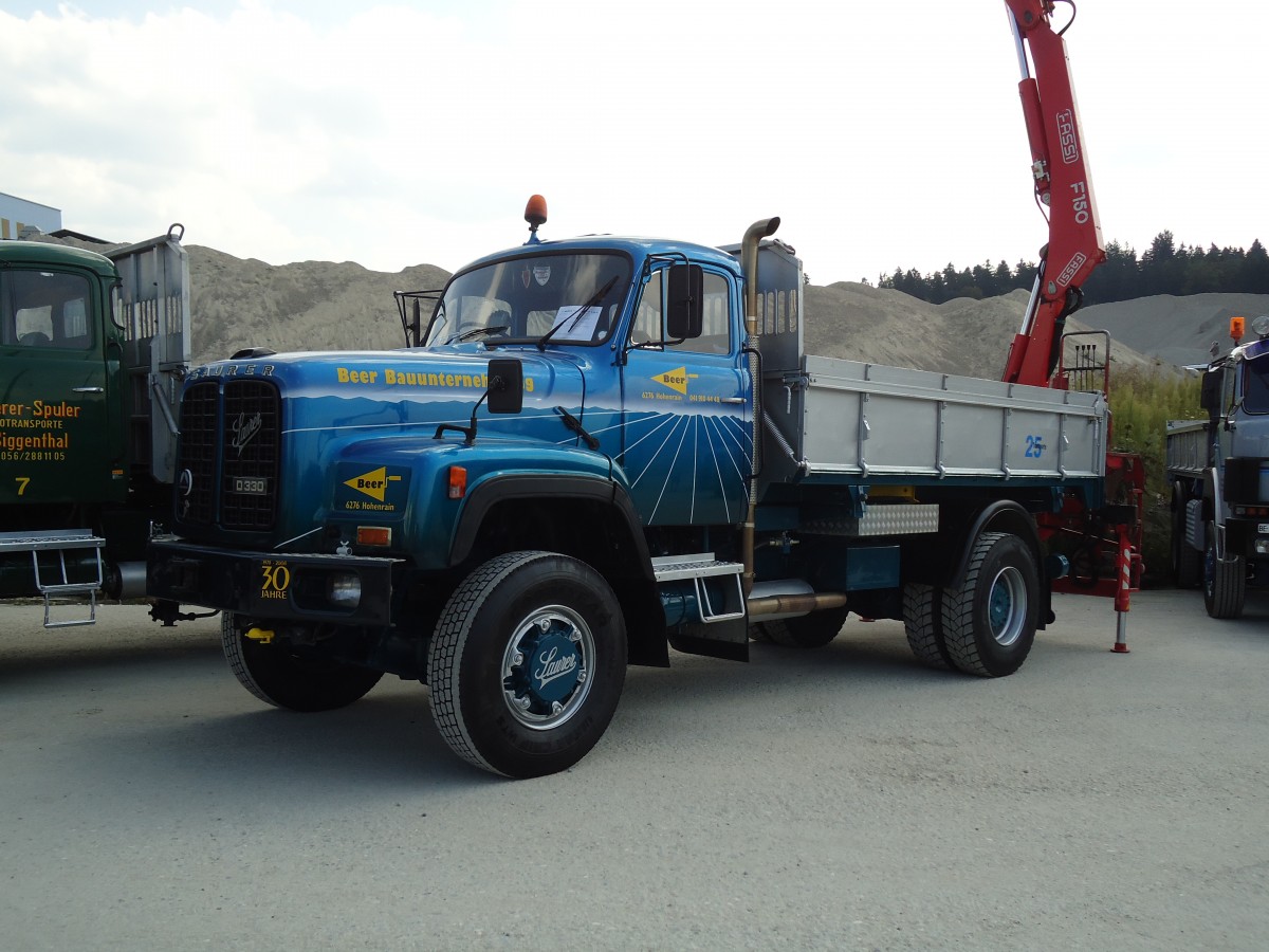 (146'758) - Beer, Hohenrain - LU 197'445 - Saurer am 31. August 2013 in Niederbipp, Saurertreffen