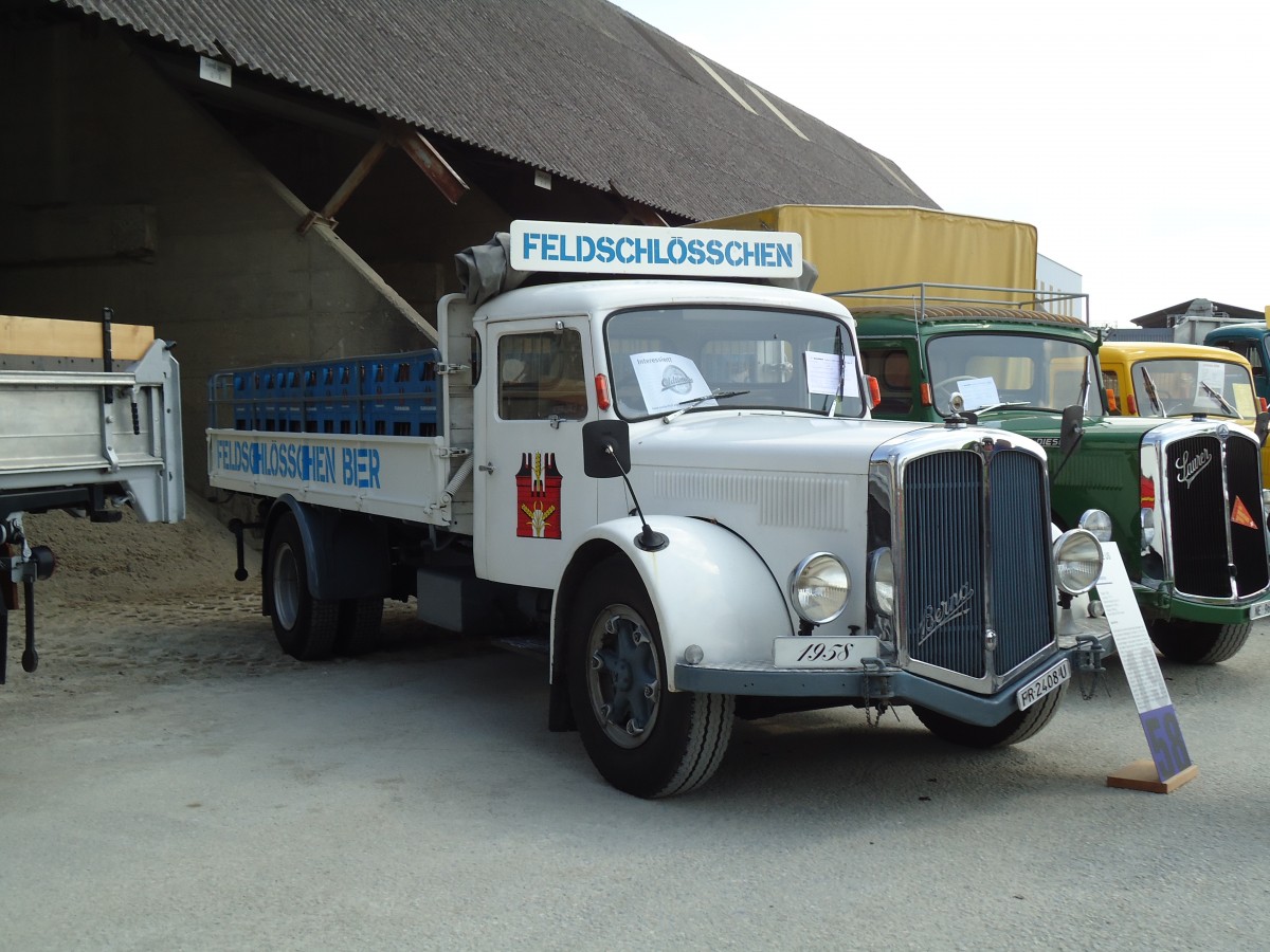 (146'761) - Feldschl�sschen - FR 2408 U - Berna am 31. August 2013 in Niederbipp, Saurertreffen
