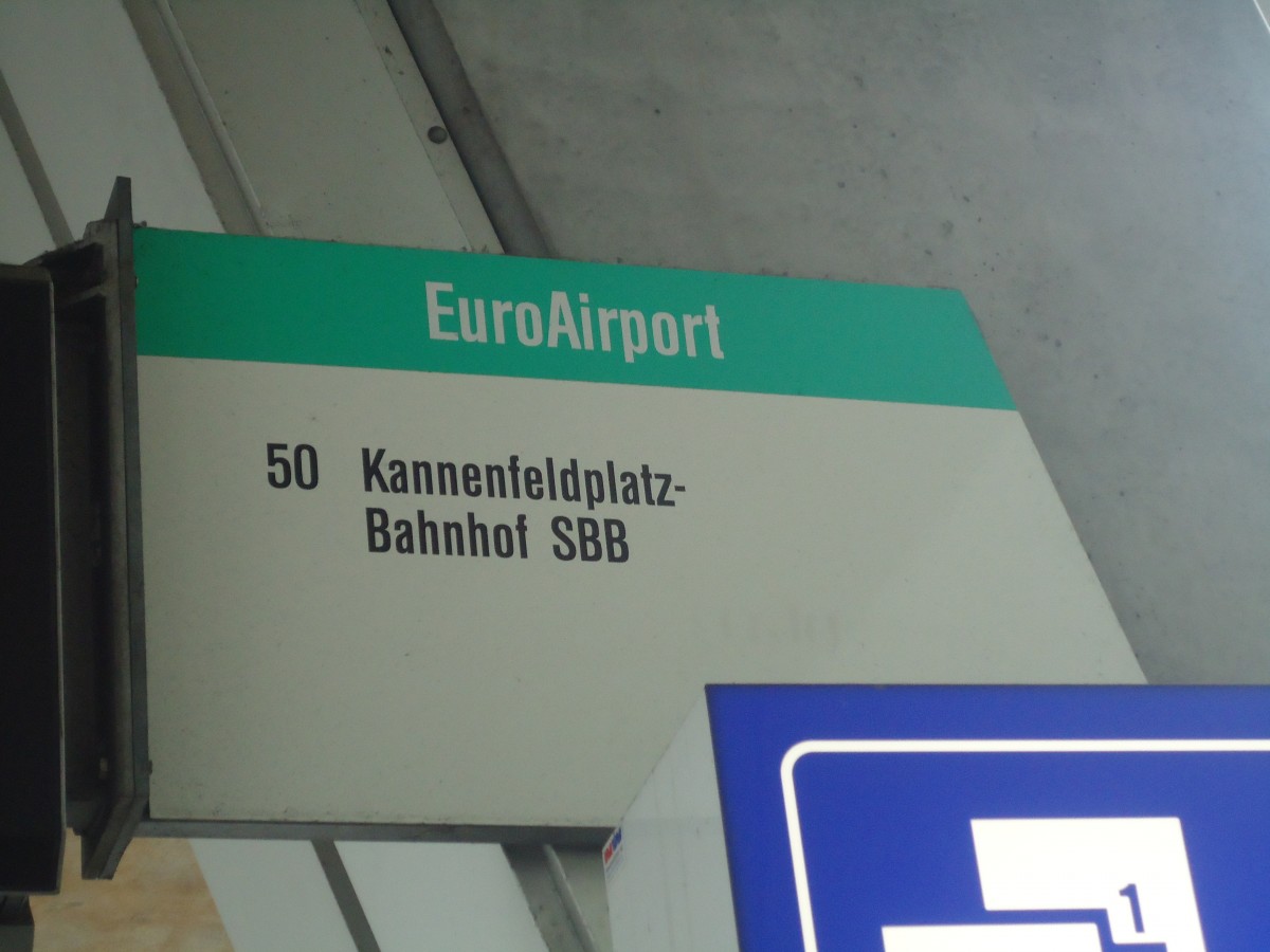 (147'545) - BVB-Haltestelle - Basel, EuroAirport - am 20. Oktober 2013