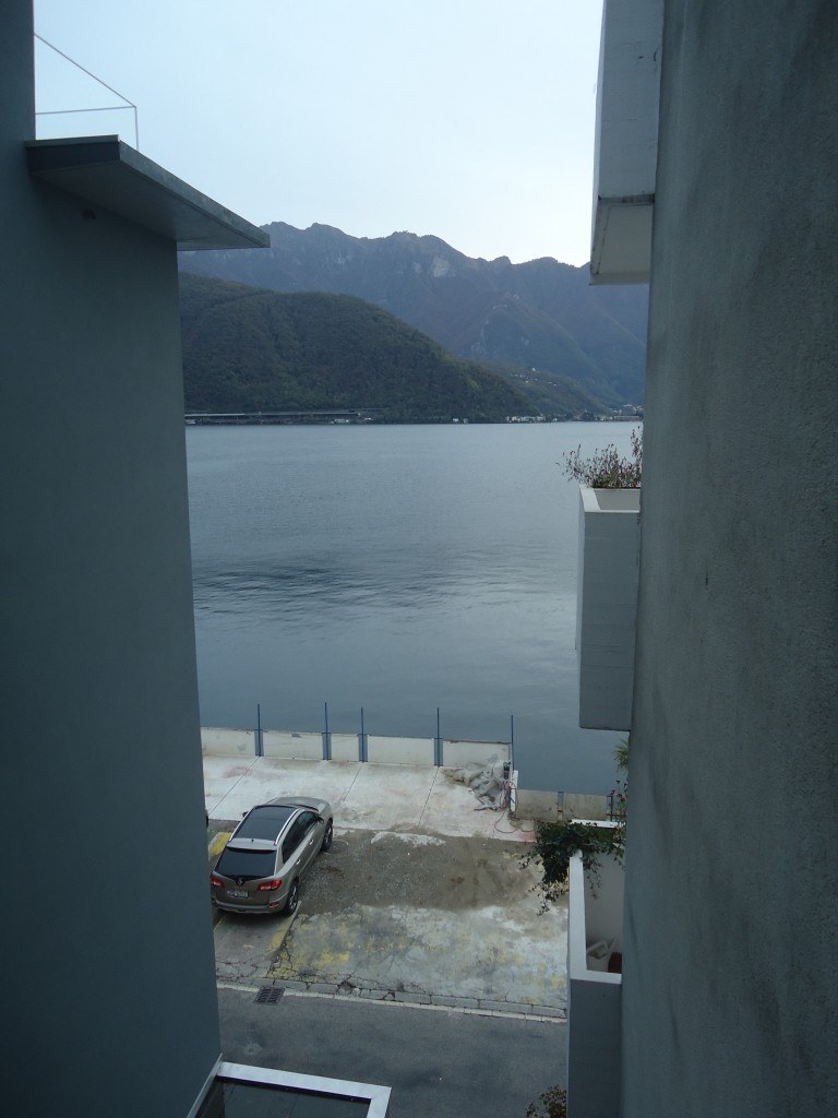 (147'761) - Ausblick vom Hotel in Melide am 6. November 2013