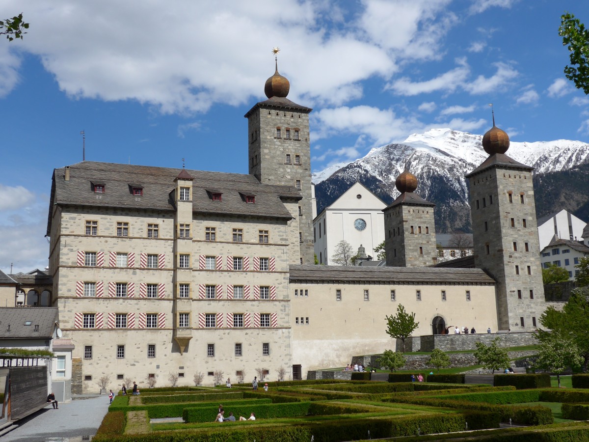 (149'685) - Der Stockalperpalast in Brig am 20. April 2014