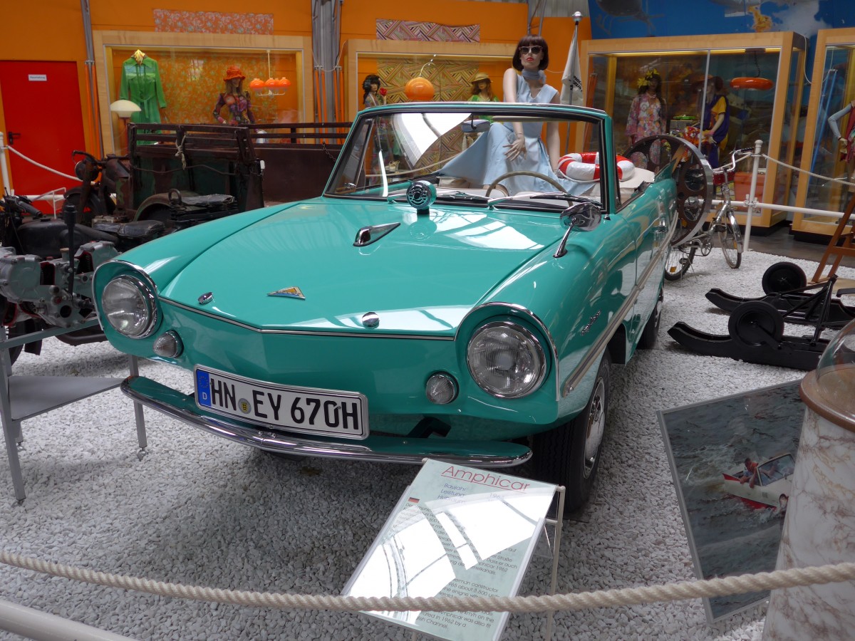 (149'896) - Amphicar - HN-EY 670H - am 25. April 2014 in Sinsheim, Museum