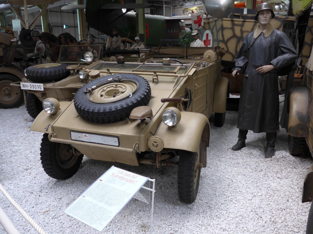 (149'901) - VW-K�belwagen am 25. April 2014 in Sinsheim, Museum