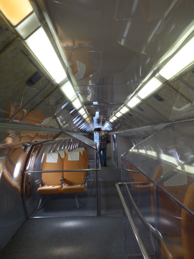 (149'988) - Der Passagierraum der Tupolev am 25. April 2014 in Sinsheim, Museum
