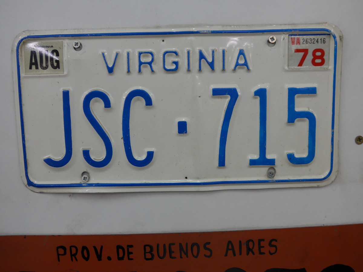 (150'053) - Autonummer aus Amerika - JSC-715 - am 25. April 2014