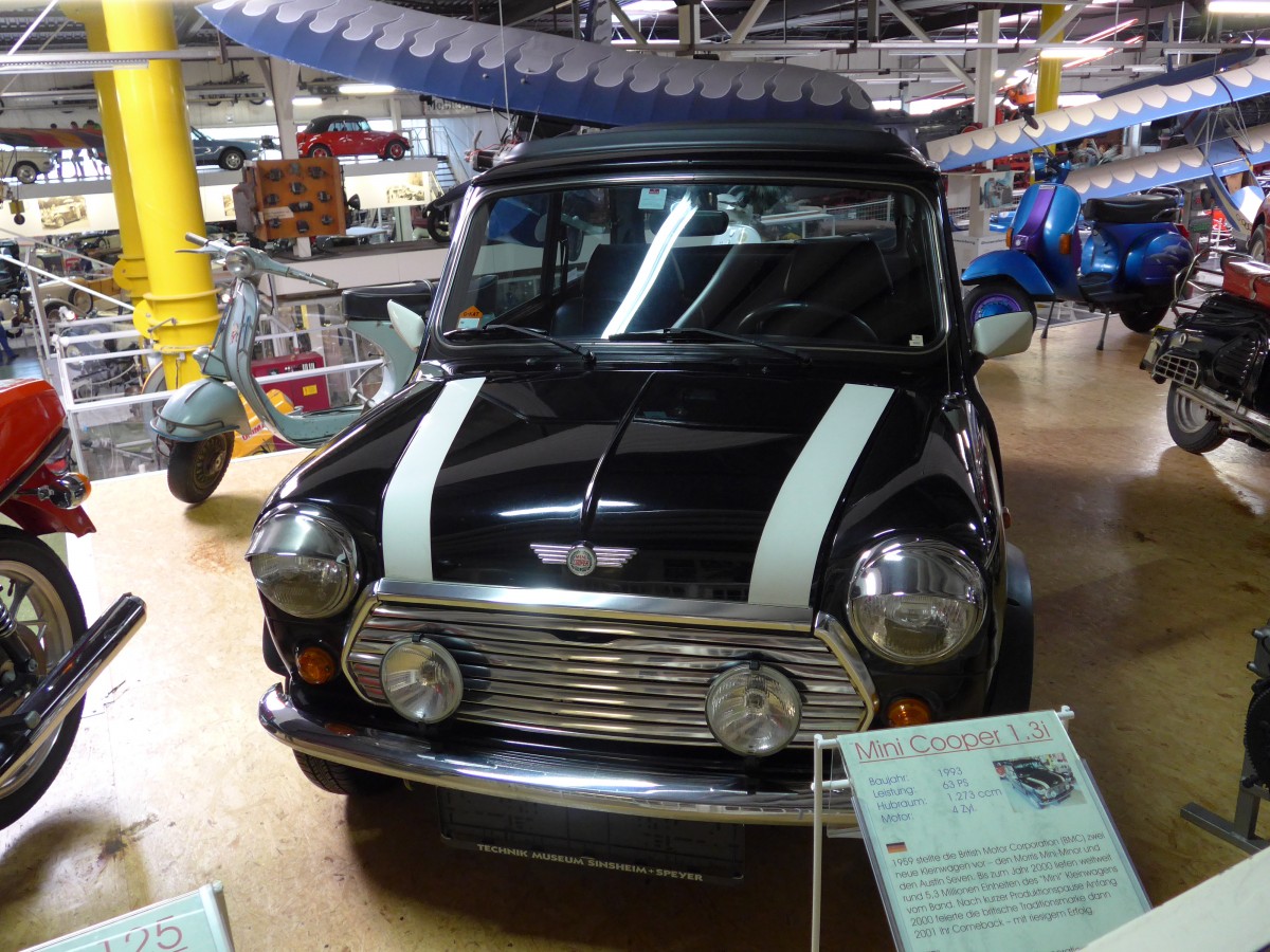 (150'074) - Mini Cooper am 25. April 2014 in Sinsheim, Museum