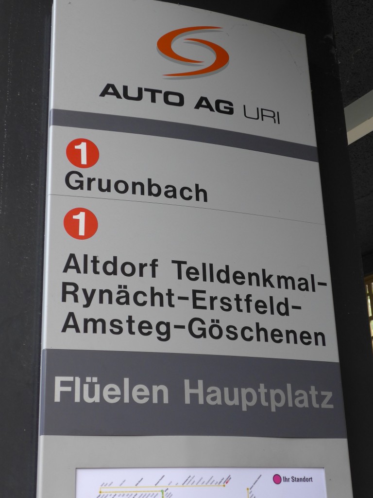 (150'557) - AAGU-Haltstelle - Fl�elen, Hauptplatz - am 10. Mai 2014
