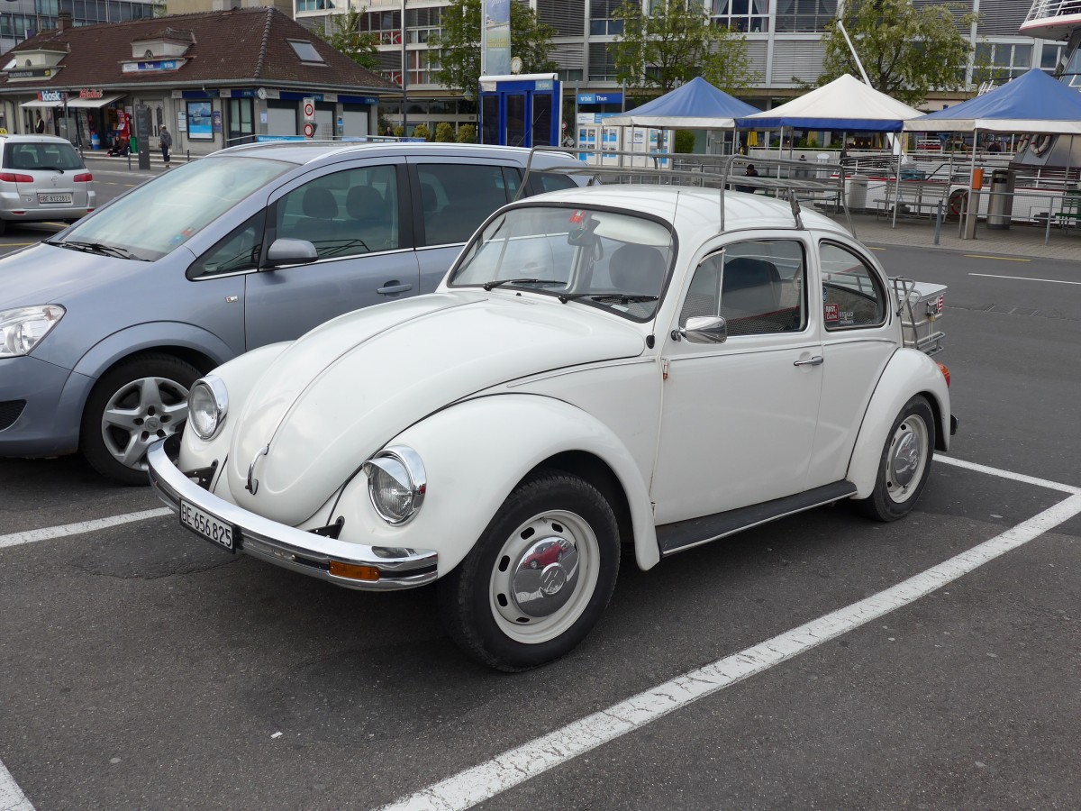 (150'672) - VW-K�fer - BE 656'825 - am 16. Mai 2014 beim Bahnhof Thun