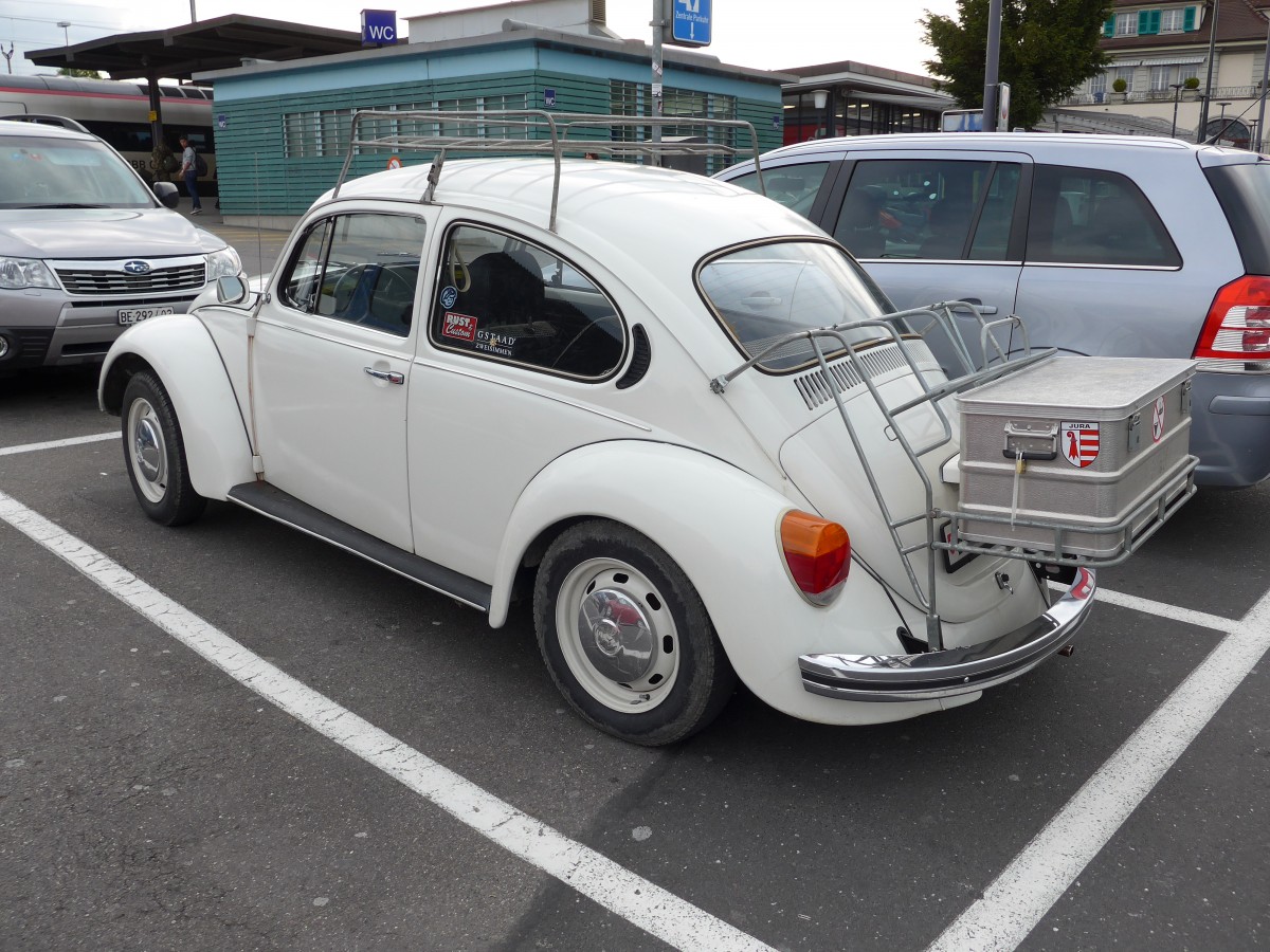 (150'673) - VW-K�fer - BE 656'825 - am 16. Mai 2014 beim Bahnhof Thun
