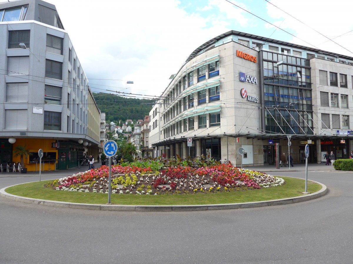 (151'072) - Kreisel beim Guisanplatz in Biel am 29. Mai 2014