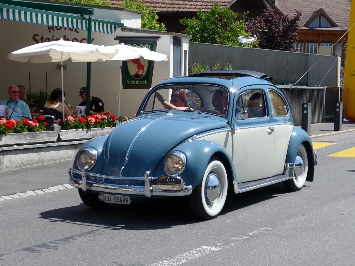 (151'297) - VW-K�fer - LU 55'499 - am 8. Juni 2014 in Brienz, OiO