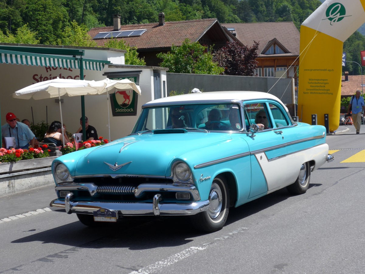 (151'324) - Plymouth von 1955 am 8. Juni 2014 in Brienz, OiO