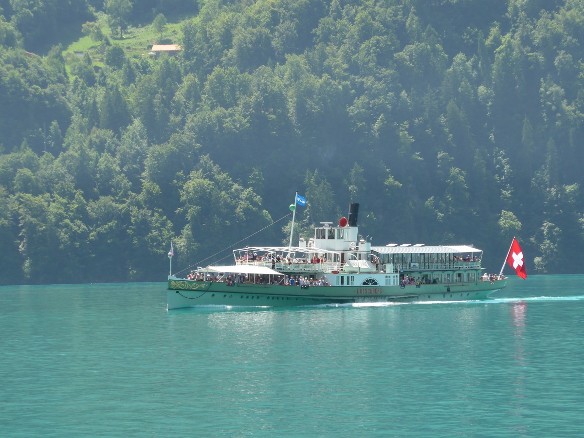 (151'343) - Dampfschiff L�tschberg am 8. Juni 2014 bei Brienz