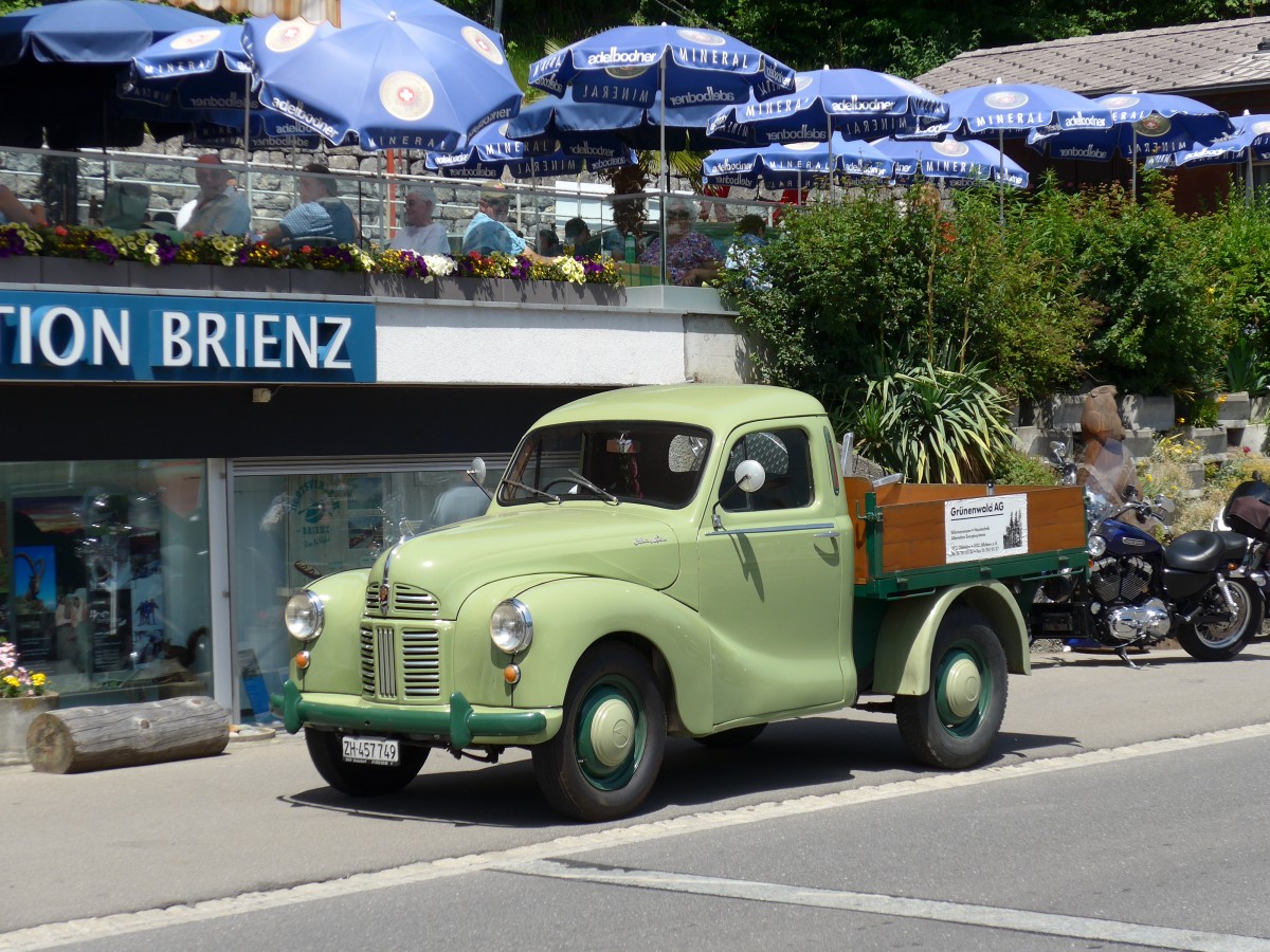 (151'444) - Gr�nenwald, Affoltern - ZH 457'749 - ??? am 8. Juni 2014 beim Bahnhof Brienz