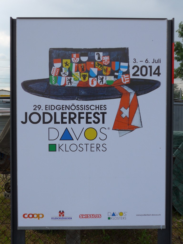 (151'602) - Plakat f�r das Eidgen�ssische Jodlerfest in Davos am 19. Juni 2014