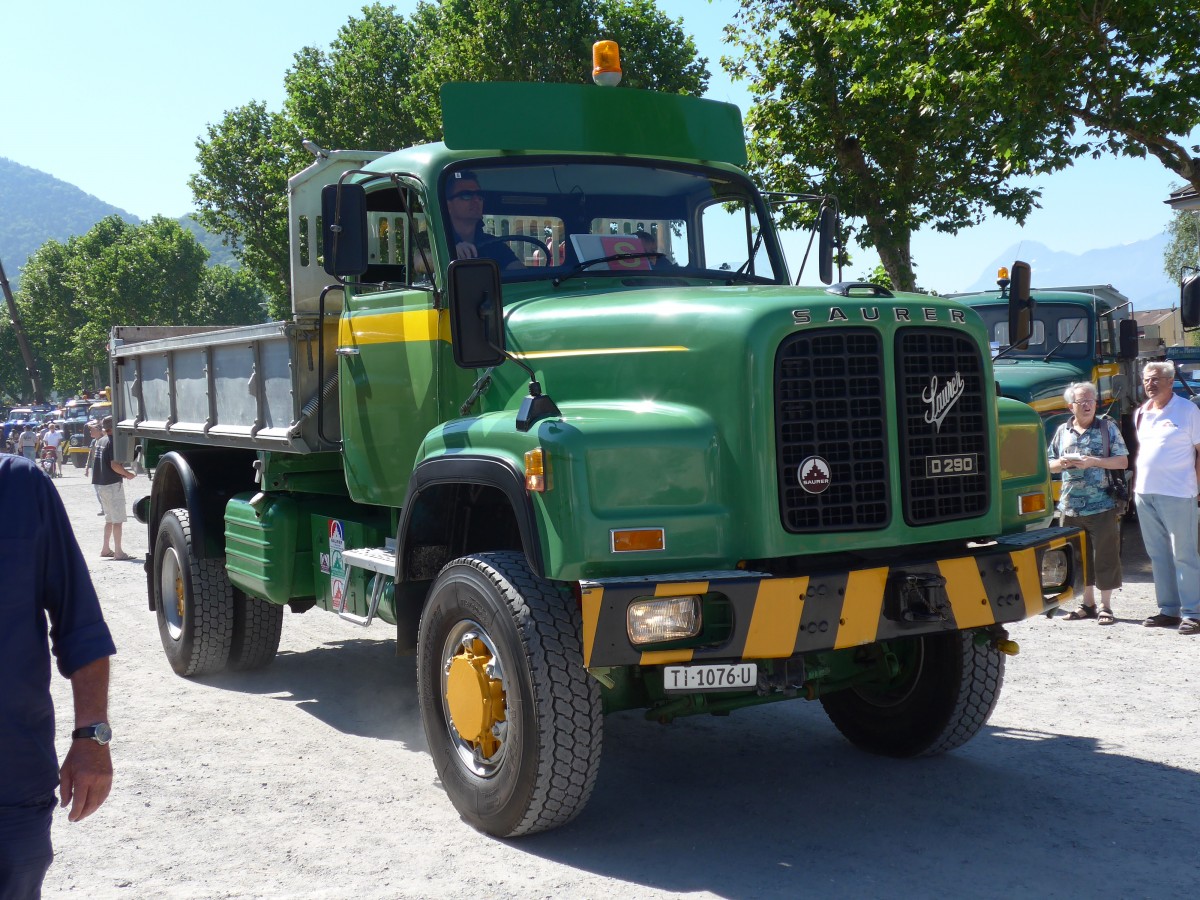 (151'636) - TI 1076 U - Saurer am 21. Juni 2014 in Aigle, Saurertreffen