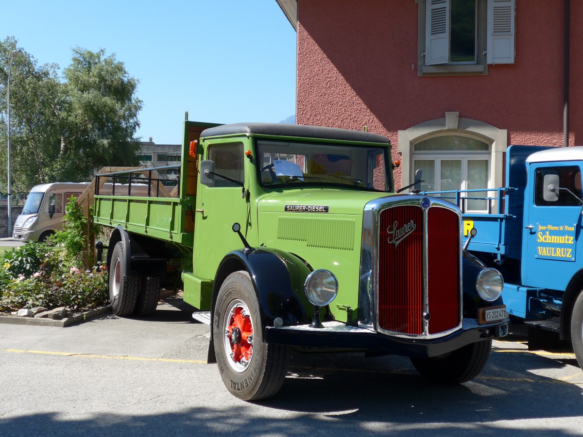 (151'640) - VS 202'471 - Saurer am 21. Juni 2014 in Aigle, Saurertreffen