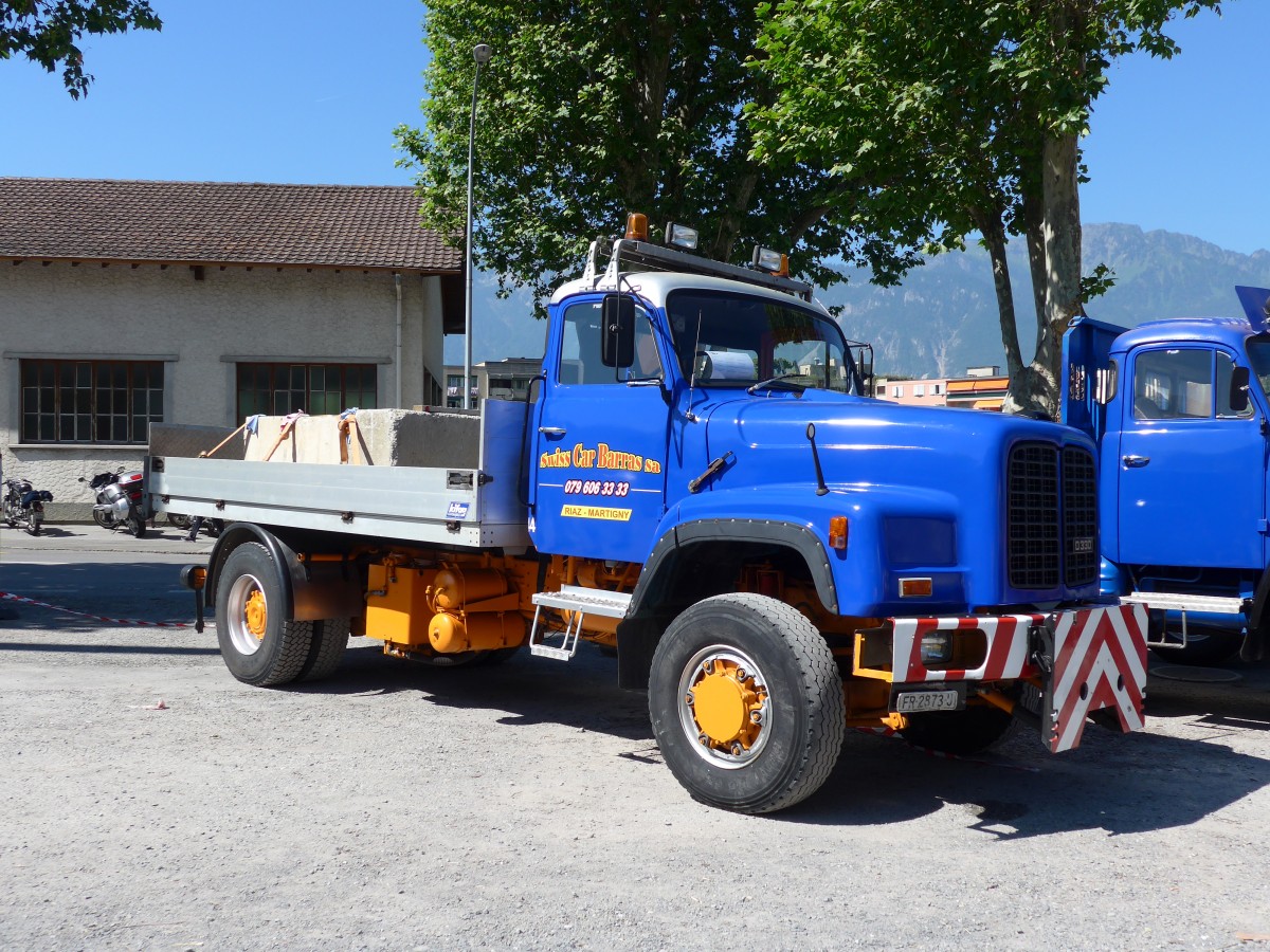 (151'648) - Barras, Martigny - Nr. 44/FR 2873 U - Saurer am 21. Juni 2014 in Aigle, Saurertreffen