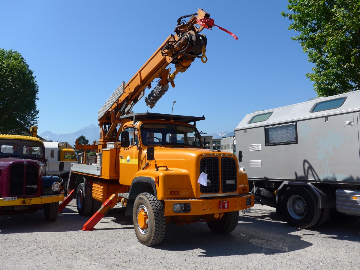 (151'654) - SIG - GE 90'527 - Saurer am 21. Juni 2014 in Aigle, Saurertreffen