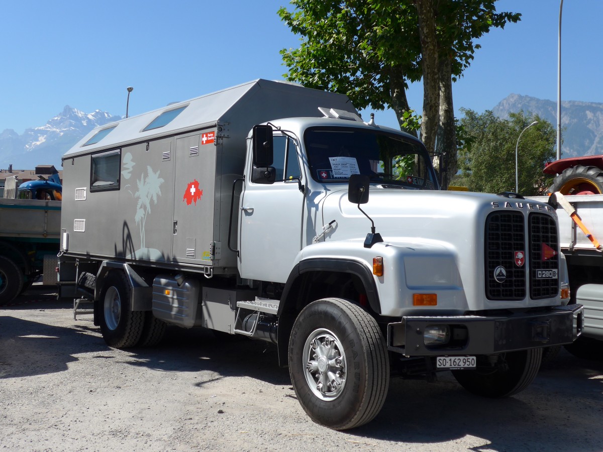 (151'655) - SO 162'950 - Saurer am 21. Juni 2014 in Aigle, Saurertreffen