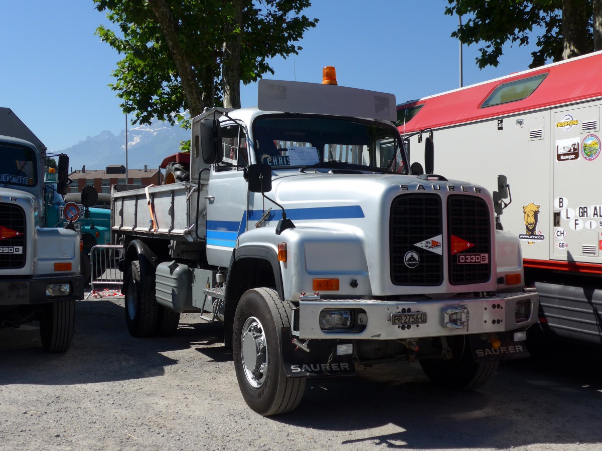 (151'656) - FR 2756 U - Saurer am 21. Juni 2014 in Aigle, Saurertreffen