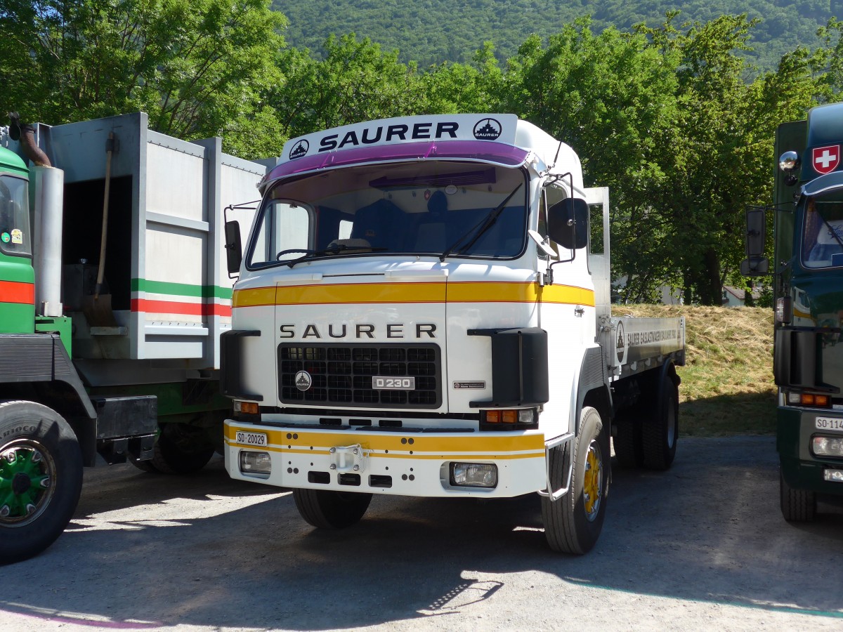 (151'676) - SO 20'029 - Saurer am 21. Juni 2014 in Aigle, Saurertreffen
