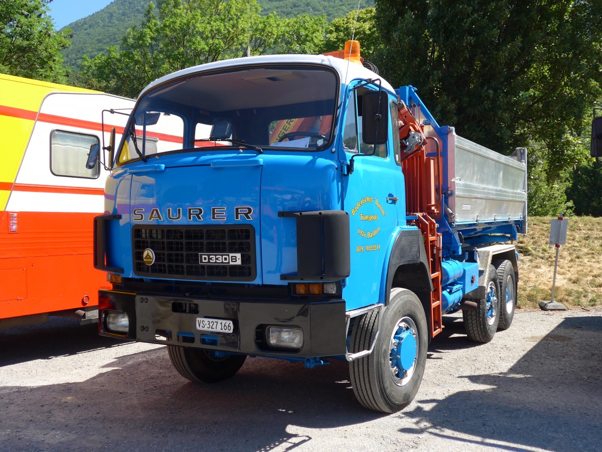 (151'687) - Badertscher, Daillon - VS 327'166 - Saurer am 21. Juni 2014 in Aigle, Saurertreffen