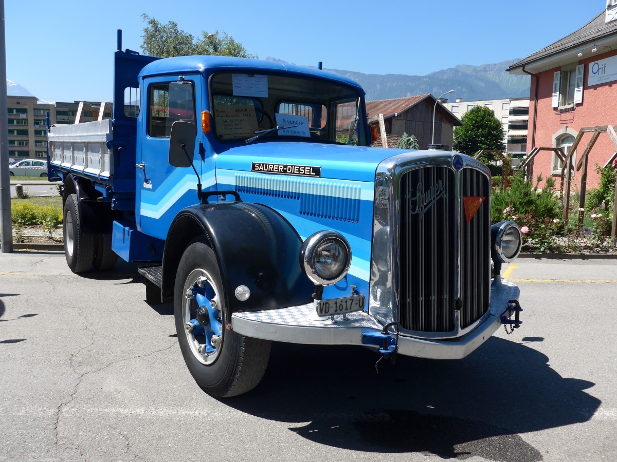 (151'709) - VD 1617 U - Saurer am 21. Juni 2014 in Aigle, Saurertreffen