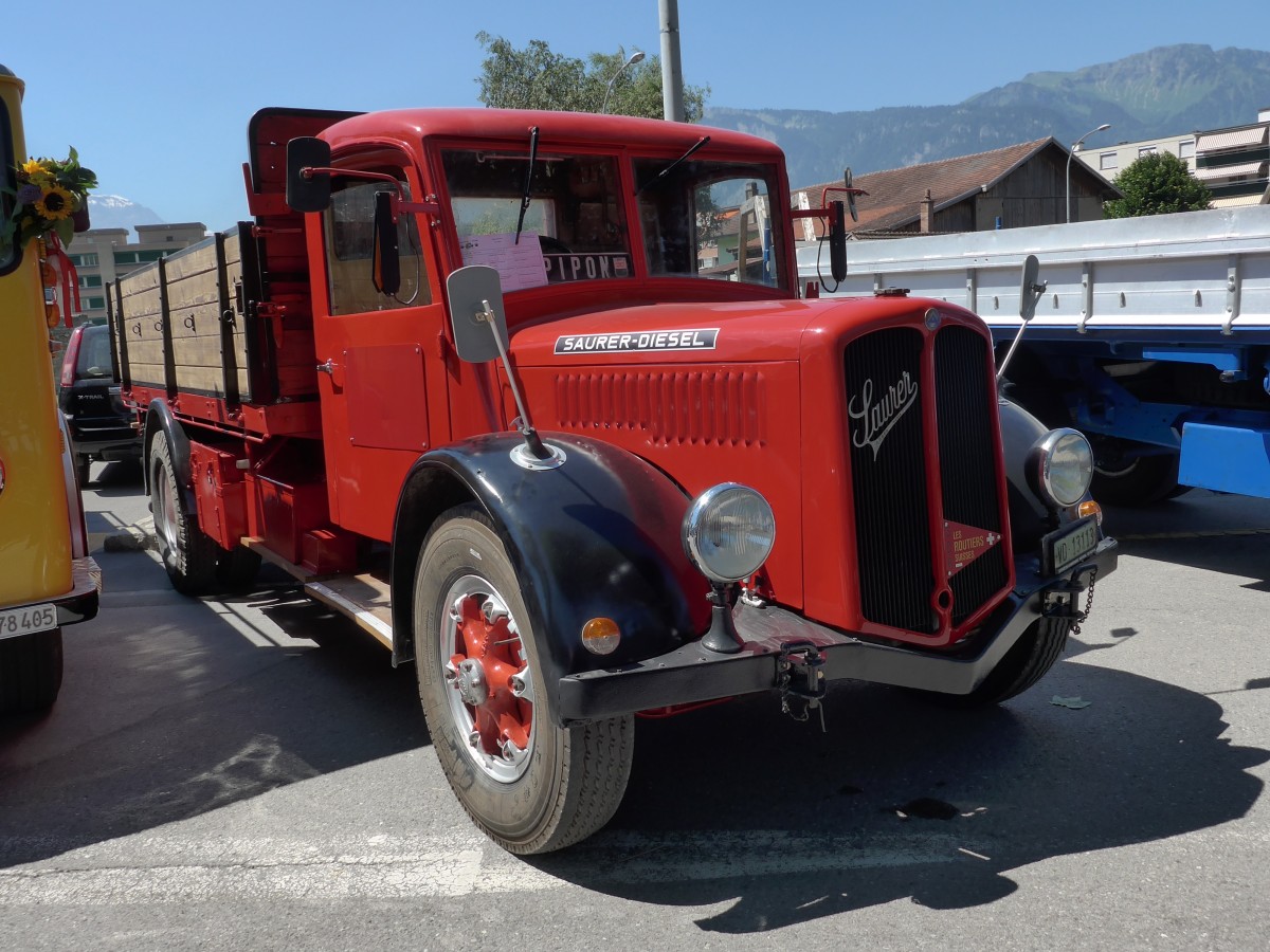 (151'710) - VD 13'113 - Saurer am 21. Juni 2014 in Aigle, Saurertreffen