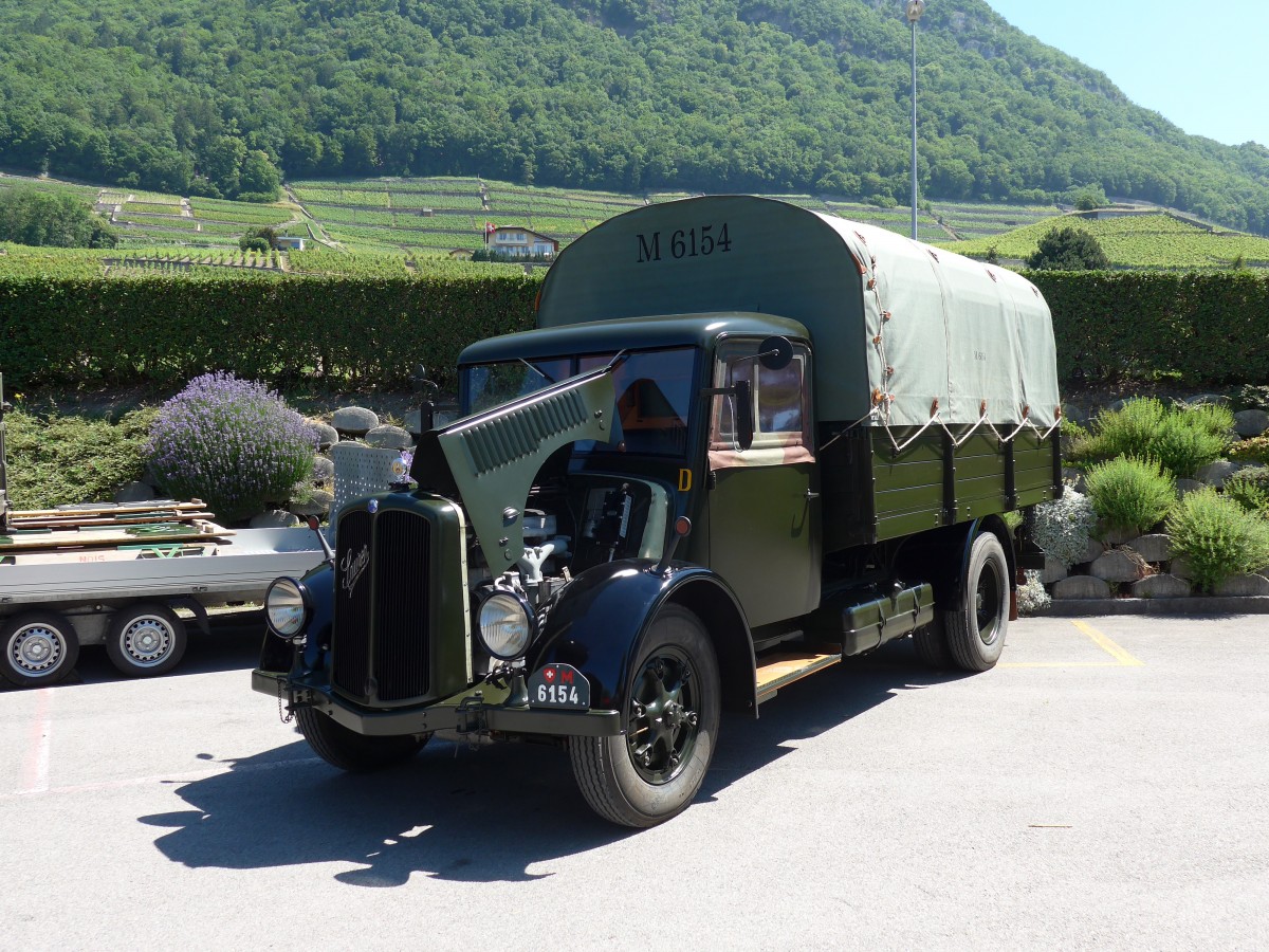 (151'713) - Schweizer Armee - M+6154 - Saurer am 21. Juni 2014 in Aigle, Saurertreffen